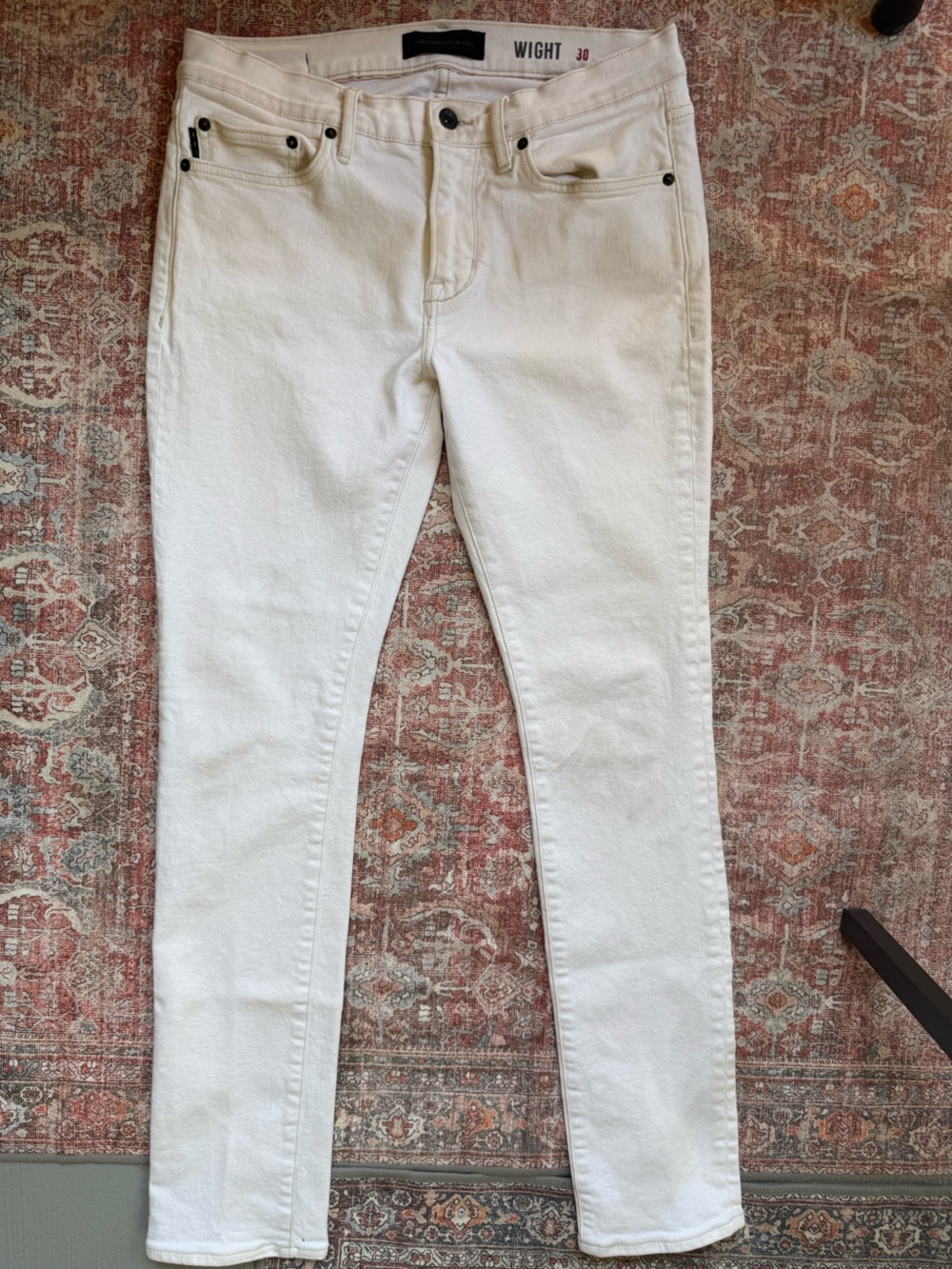 John Varvatos Men’s Skinny Jeans in White